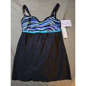 NWT Delta Burke Swimwear Size 18W Swimdress One Piece Bathing Suit